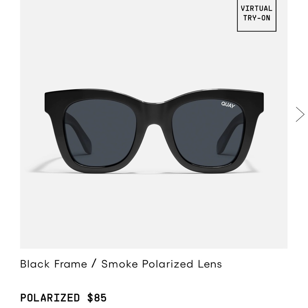 Like New Quay sunglasses- polarized- Black